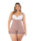 Faja De Compresion Alta Straples  3 lineas de Broches Ajustable Cachetera