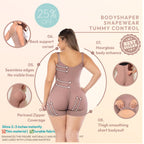 Faja De Compresion Alta Straples  3 lineas de Broches Ajustable Cachetera