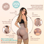 Faja Ajustable Uso Diario de Broches Ajustable Media Pierna