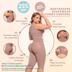 Full Body Faja 3 lineas de Broches Ajustable Pierna Larga