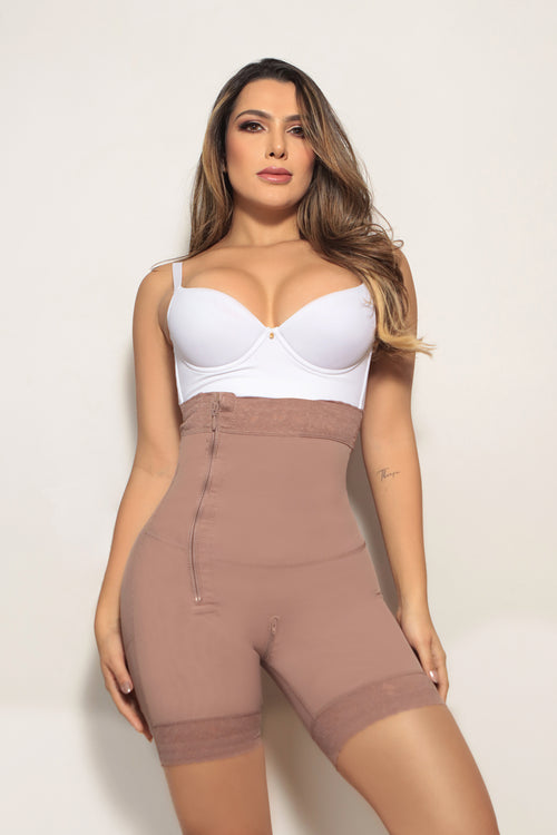 Faja De Compresion Media Uso Diario  Cierre lateral